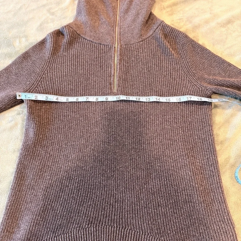 Michael Kors Dark Gray Zip-Up Sweater med